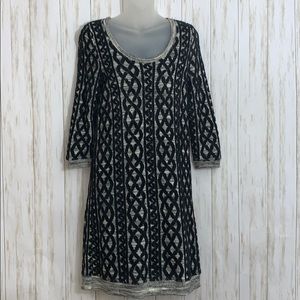 Sx XS Anthropologie Moth Textured Sweater Dress